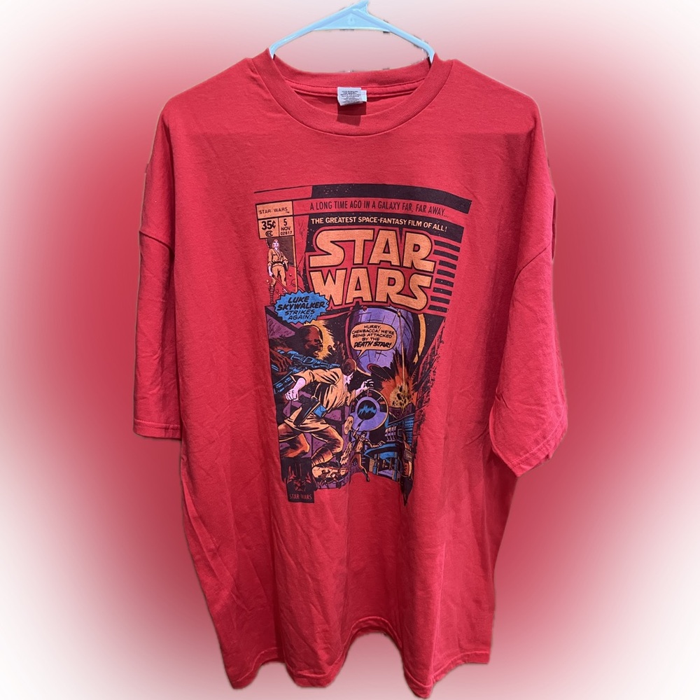 Lucas Film Ltd & TM STAR WARS Comic Book Print Men's Short Sleeve T Shirt XXL